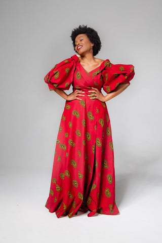 Anan Red Off Shoulder Maxi Dress Women’s Dress