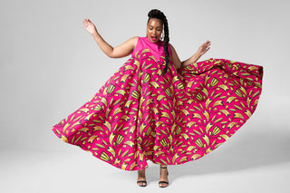 Abeba Pink Flare Dress Women’s Dress