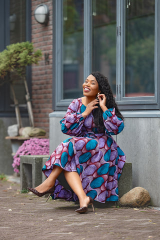 BISI BLUE AND PURPLE DRESS