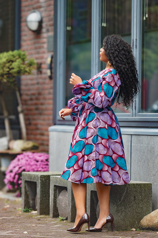 BISI BLUE AND PURPLE DRESS