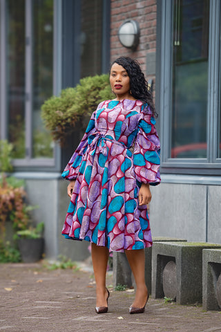 BISI BLUE AND PURPLE DRESS