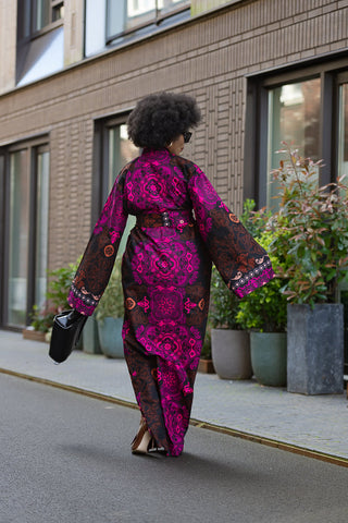Althea Purple Kimono Set Coats & Jackets