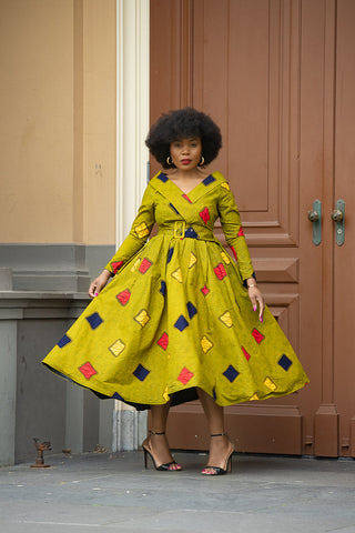 Aberash Long Sleeve Dress Apparel & Accessories