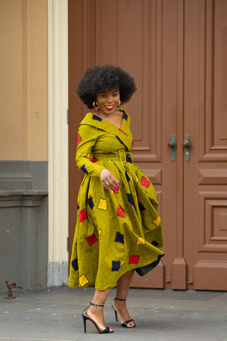 Aberash Long Sleeve Dress Apparel & Accessories