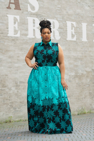 CAIRO BLUE MAXI DRESS Women’s Dress