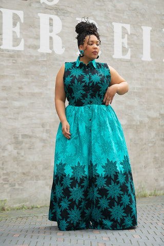 CAIRO BLUE MAXI DRESS Women’s Dress