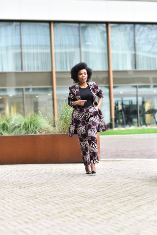 Feyi Animal Print Jacket Women’s Dress