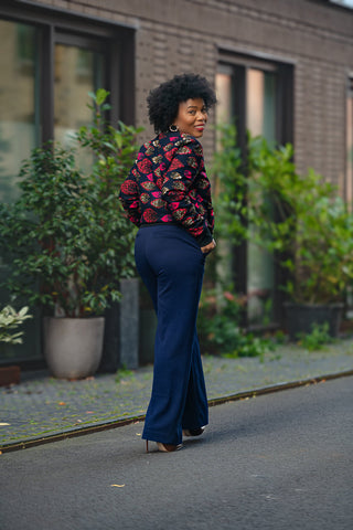 Amma Navy And Lime Reversal Jacket