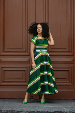 Peju Olive Green Dress Dresses