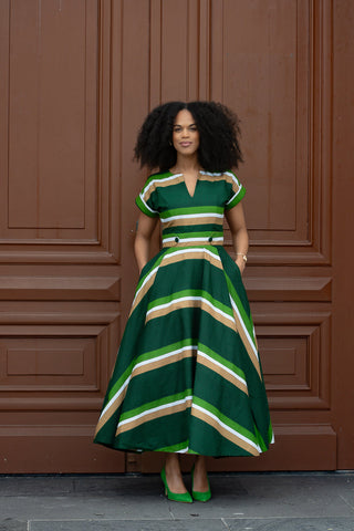 Peju Olive Green Dress Dresses