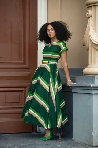 Peju Olive Green Dress Dresses