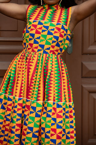 Asana Kente Maxi Dress Dresses