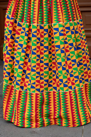 Asana Kente Maxi Dress Dresses