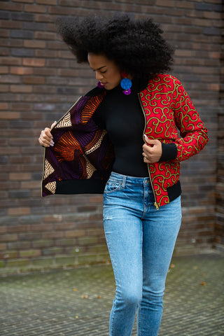 Amma Red Multiway Jacket