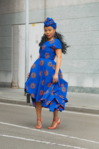 ANTONIA BLUE HEADWRAP HEADWRAPS