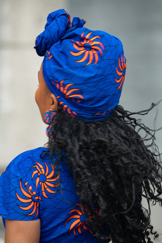 ANTONIA BLUE HEADWRAP HEADWRAPS