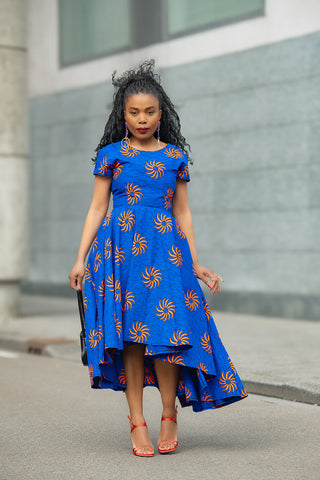 ANTONIA BLUE HIGH LOW DRESS Women’s Dress
