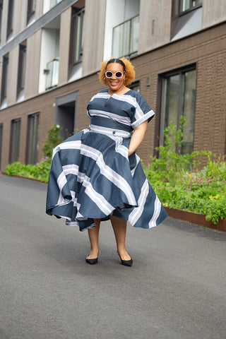 PRE-ORDER PEJU WHITE AND BLACK DRESS Women’s Dress