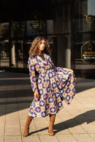 ORIANA PURPLE AND GOLD JACKET