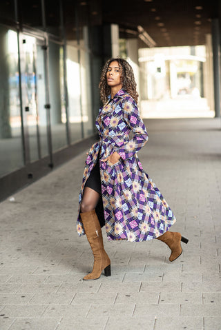 ORIANA PURPLE AND GOLD JACKET