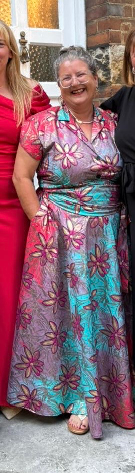 Clara Pink and Gold Maxi Dress