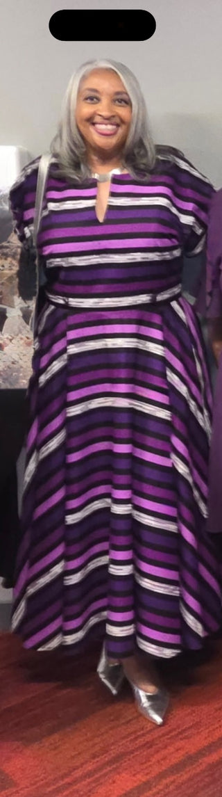 Peju Purple and Lilac Dress