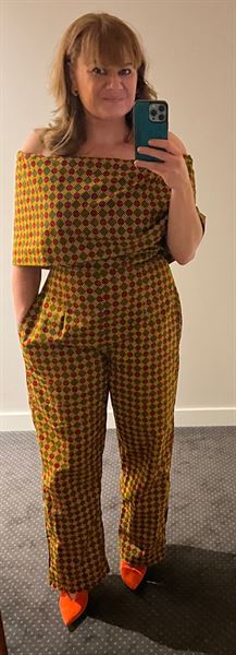 Pre Order Makeda Orange Jumpsuit