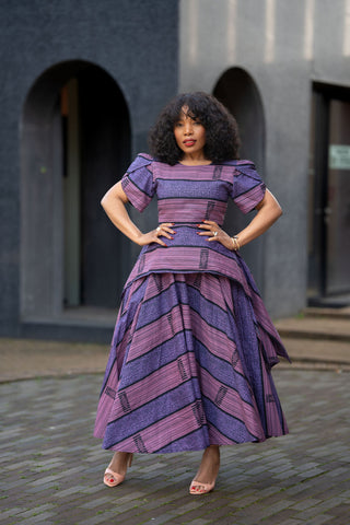 Pre order Zene Purple Maxi Dress