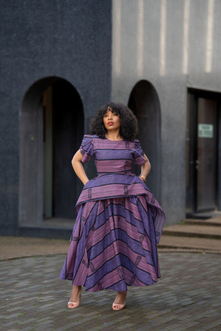 Pre order Zene Purple Maxi Dress
