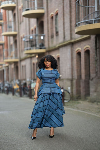 Pre order Zoan Blue Maxi Dress