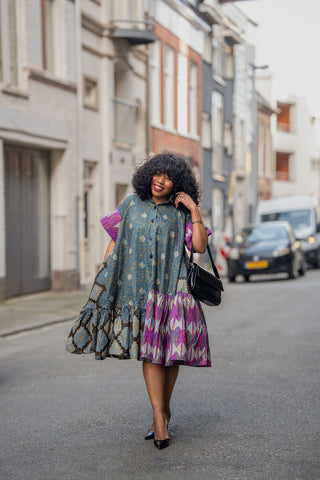 Tolulope Ankara Chic Shirt Dress