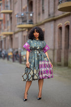 Tolulope Ankara Chic Shirt Dress