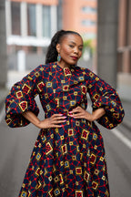 Alana Royal Mosaic Dress
