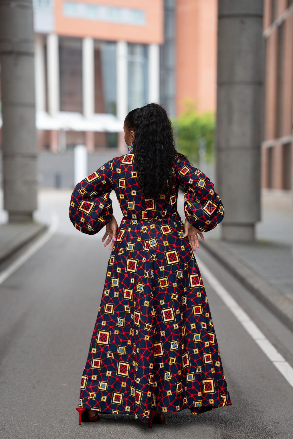 Alana Royal Mosaic Dress