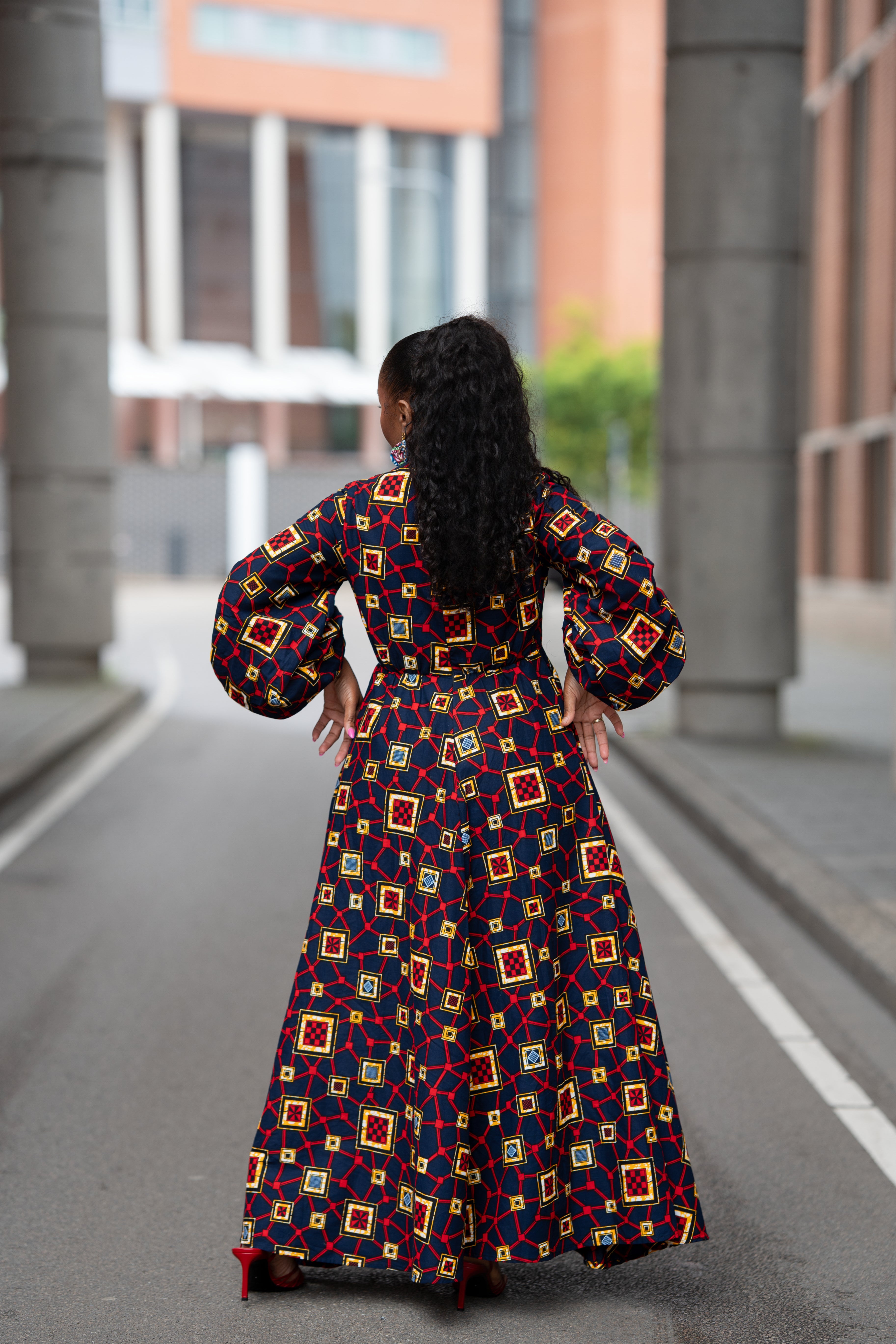 Alana Royal Mosaic Dress