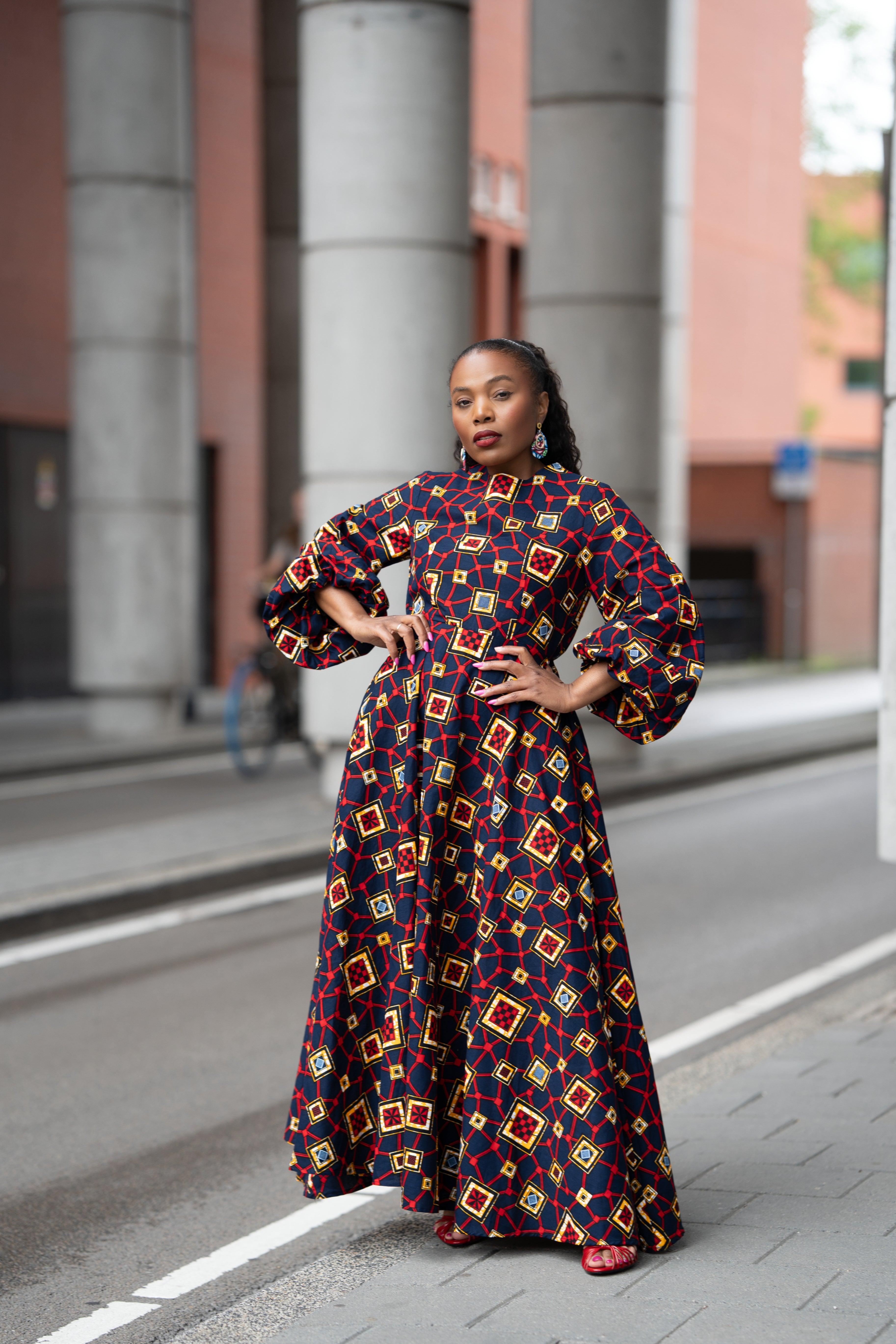 Alana Royal Mosaic Dress