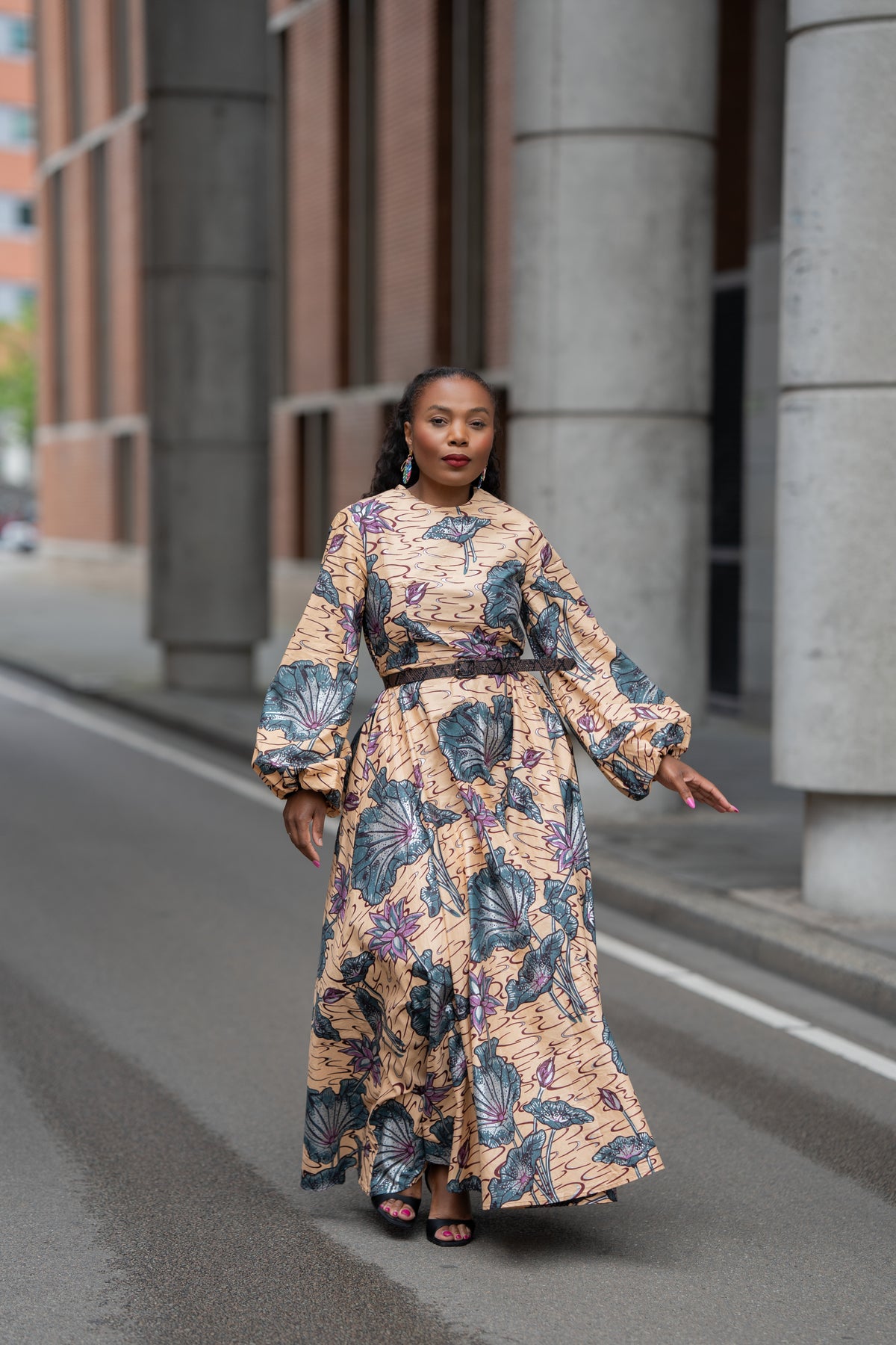 Alana Silver Bloom Dress