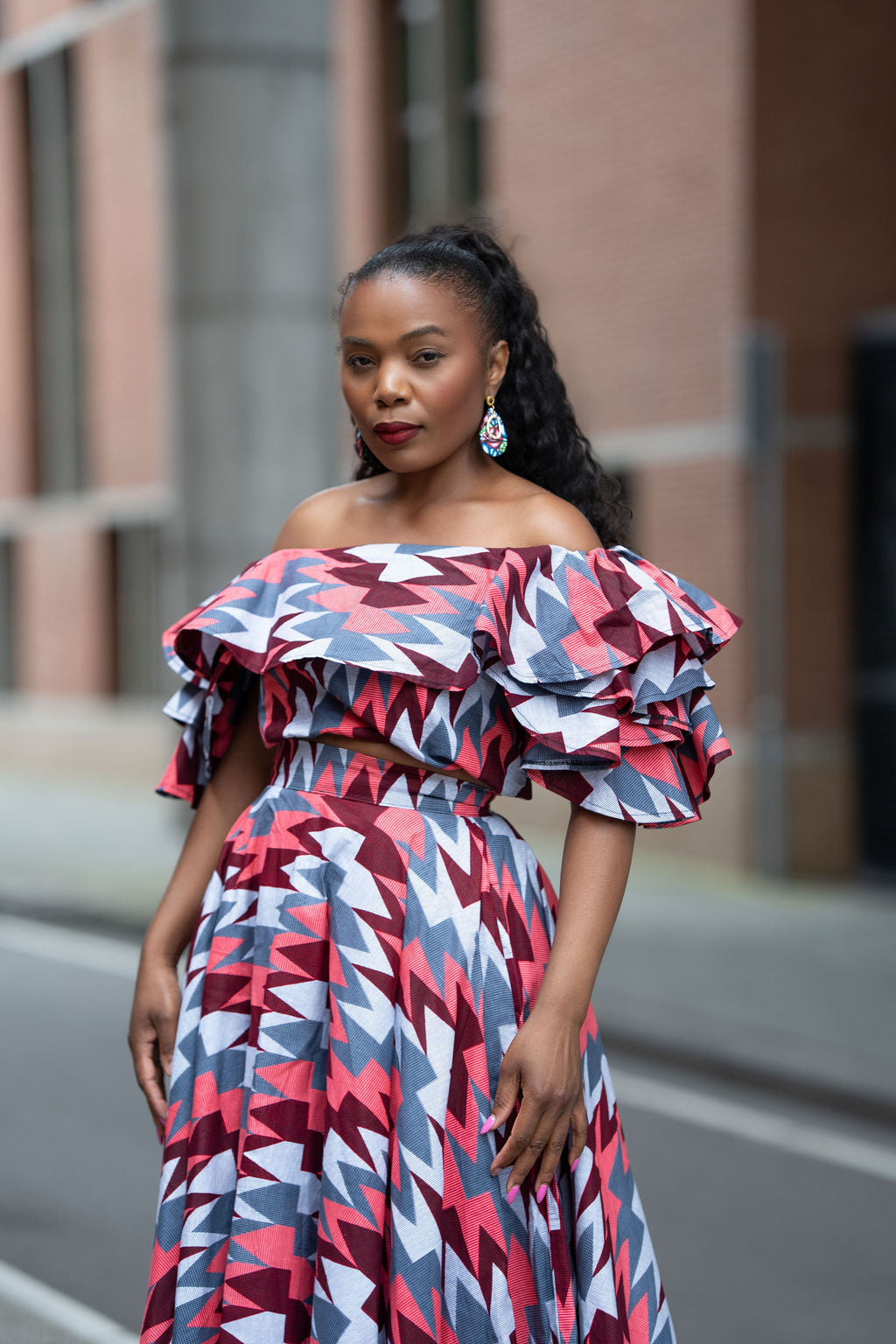 Moremi Purple and Pink Print Set