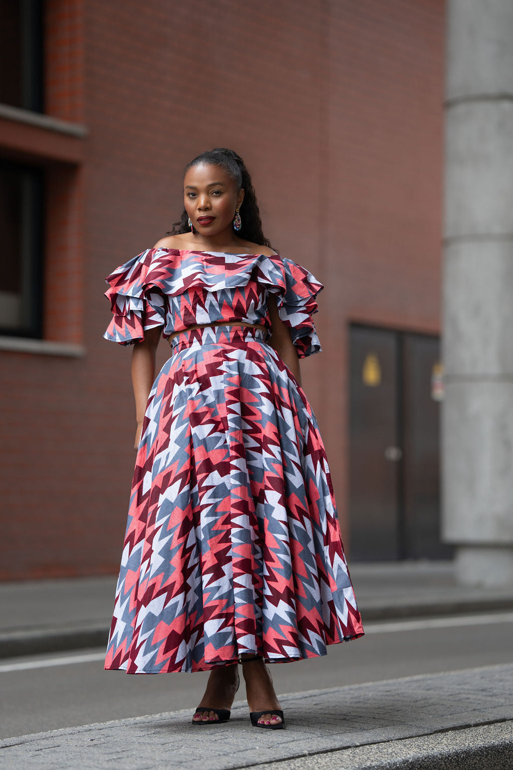 Moremi Purple and Pink Print Set