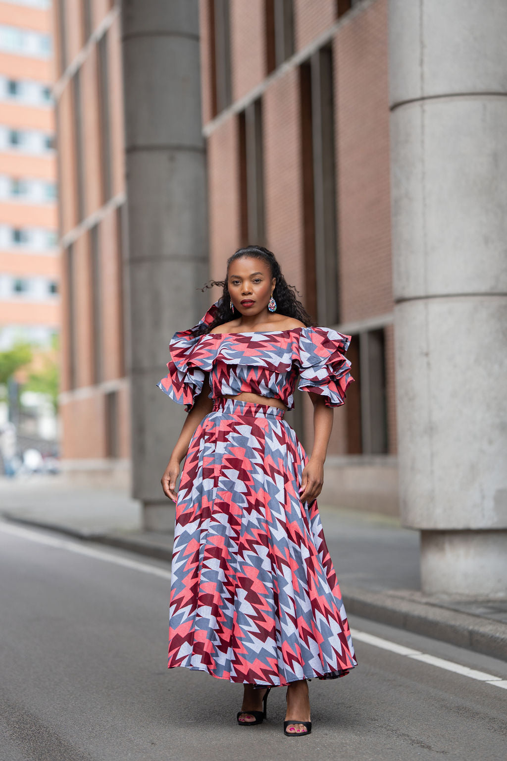 Moremi Purple and Pink Print Set