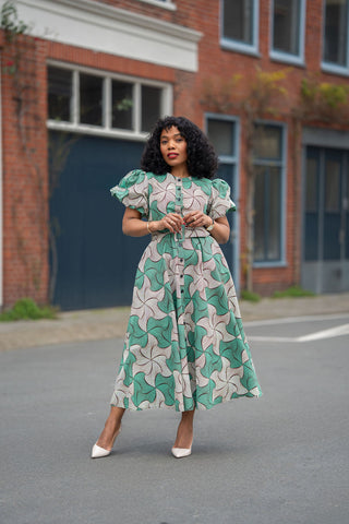 FATIMA GREEN DRESS