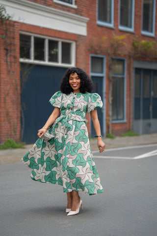 FATIMA GREEN DRESS