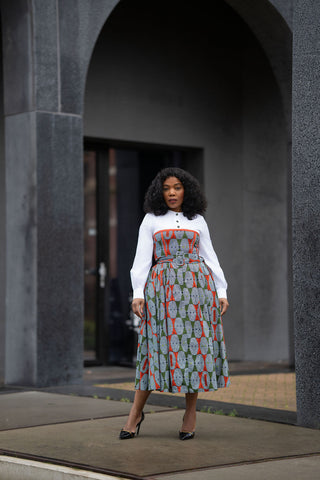 MARIE BLUE SHIRT DRESS