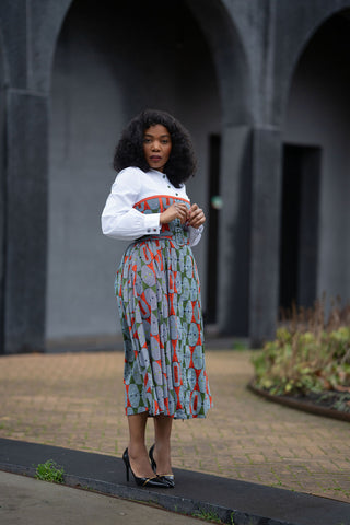 MARIE BLUE SHIRT DRESS