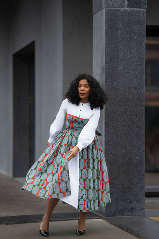 MARIE BLUE SHIRT DRESS