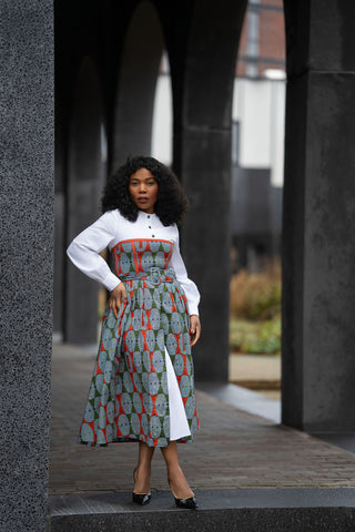 MARIE BLUE SHIRT DRESS