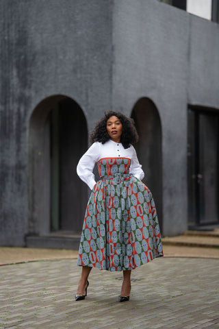 MARIE BLUE SHIRT DRESS