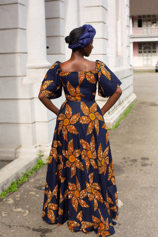 OMOLOLA NAVY BRAIDED TURBAN HEADWRAPS
