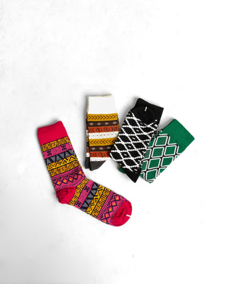 Geometric Aztec Set UK 4-8/EU 36-41 Socks