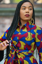 Collared Ankara Maxi dress